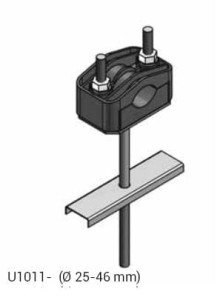 Uchwyt U1 bez odsadzenia (na słup ŻN) (ALU1011)