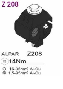 Zacisk przebijający jednostronny Al-Cu 16-95/1,5-95 (ALZ208)