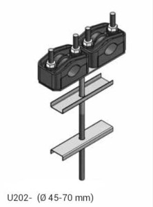 Uchwyt U2 z odsadzeniem podwójny (ALU202)