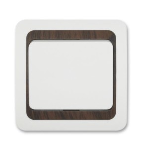 Przełącznik naprzemienny (6) biały-drewno-biały 011623