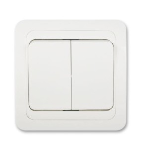 Przełącznik świecznikowy (5) - biały 012501