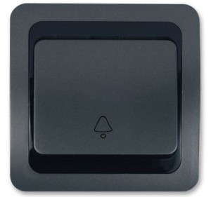 Wyłącznik dzwonkowy 1/0 - antracyt-czarny-antracyt 010226