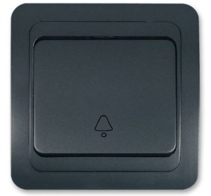 Wyłącznik dzwonkowy 1/0 - antracyt 010205