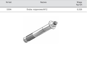 Śruba rozporowa M12 (ALS304)