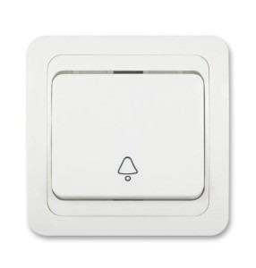 Wyłącznik dzwonkowy 1/0 - biały 010201