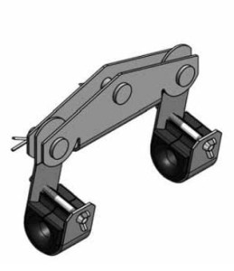 Uchwyt przelotowy narożny 4x50-70 kąt zał. 0-60 (ALZ2147)