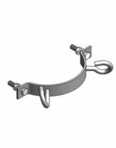 Uchwyt słupa wirowego narożny z hakiem 2xM16 (155-190mm) (ALS507)