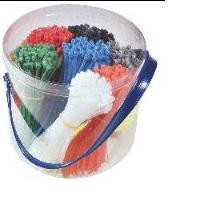 Zestaw opasek kablowych kolorowych (HI022200)