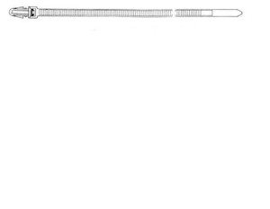 Opaska kablowa do mocowania w otworze 200x4,8x3,6 naturalna 1op.-100szt.