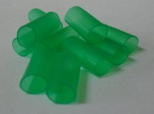 Rura termokurczliwa zielona transparentna GRC 4,8/2,4