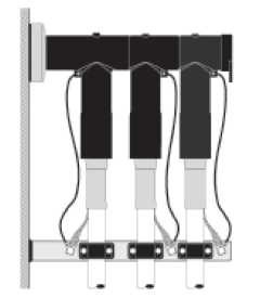 Głowica konektorowa na kabel Al i Cu w układzie potrójnym 3xM430TBM-P3-18-zakres 50.120 Euromold 18/30 kV