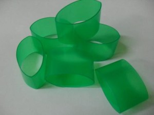 Rura termokurczliwa zielona transparentna GRC  25,4/12,7