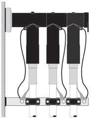 Głowica konektorowa na kabel Al i Cu w układzie potrójnym 3xM430TBM-P3-27-zakres 120.240 Euromold 18/30 kV