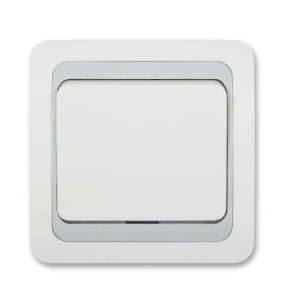 Przełącznik naprzemienny (6) biały-szary-biały 011621