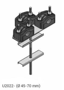 Uchwyt U2 z odsadzeniem potrójny (ALU2022)