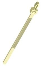 Opaska kablowa z uchwytem zatrzaskowym 130x3,2 naturalna (HI06387) op. 100szt